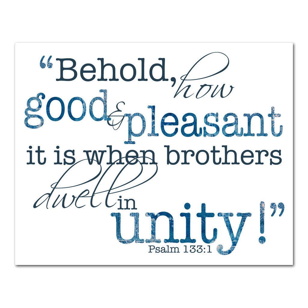 brothers dwell in unity scripture art