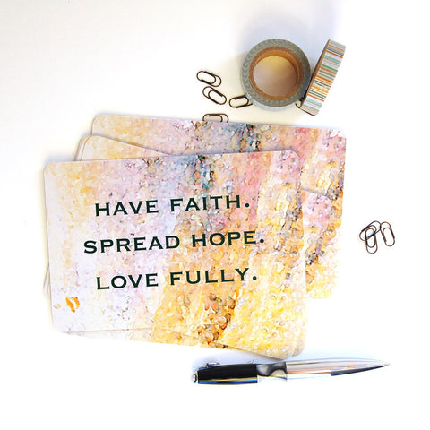 faith, hope, love postcards