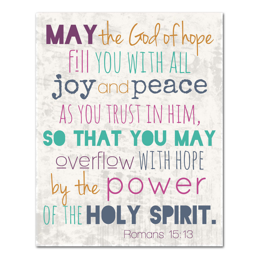 God of hope scripture art