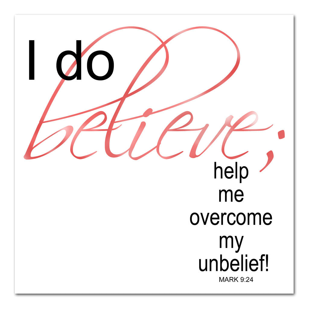 help my unbelief scripture art