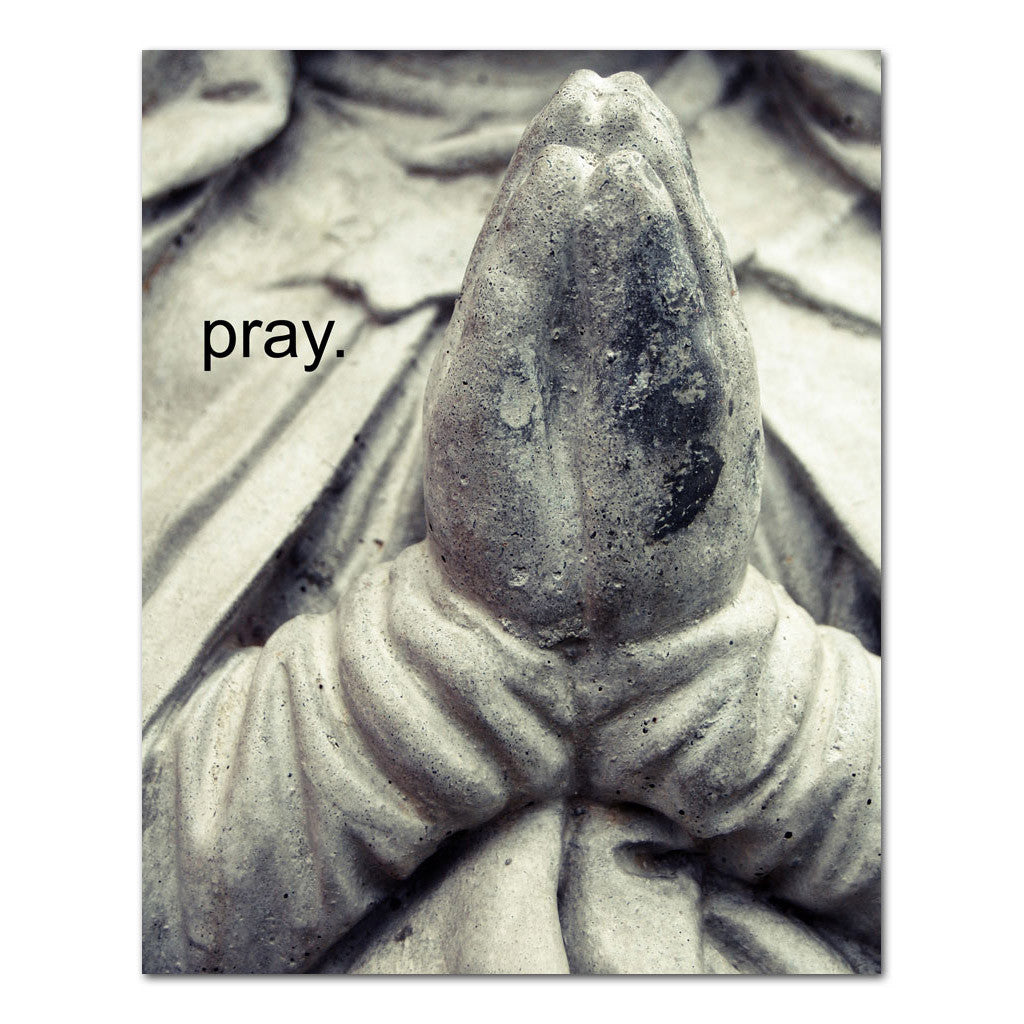 pray inspirational faith art