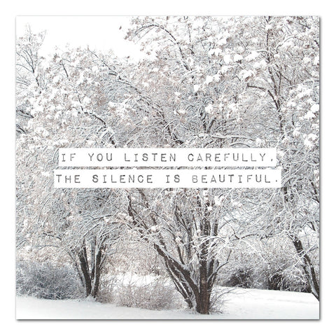 silence is beautiful