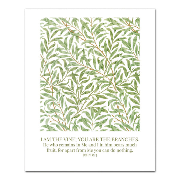 I Am the Vine | John 15:5 — Digital Scripture Print