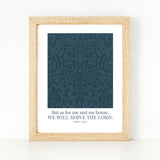 We Will Serve the Lord | Joshua 24:15 — Digital Scripture Print