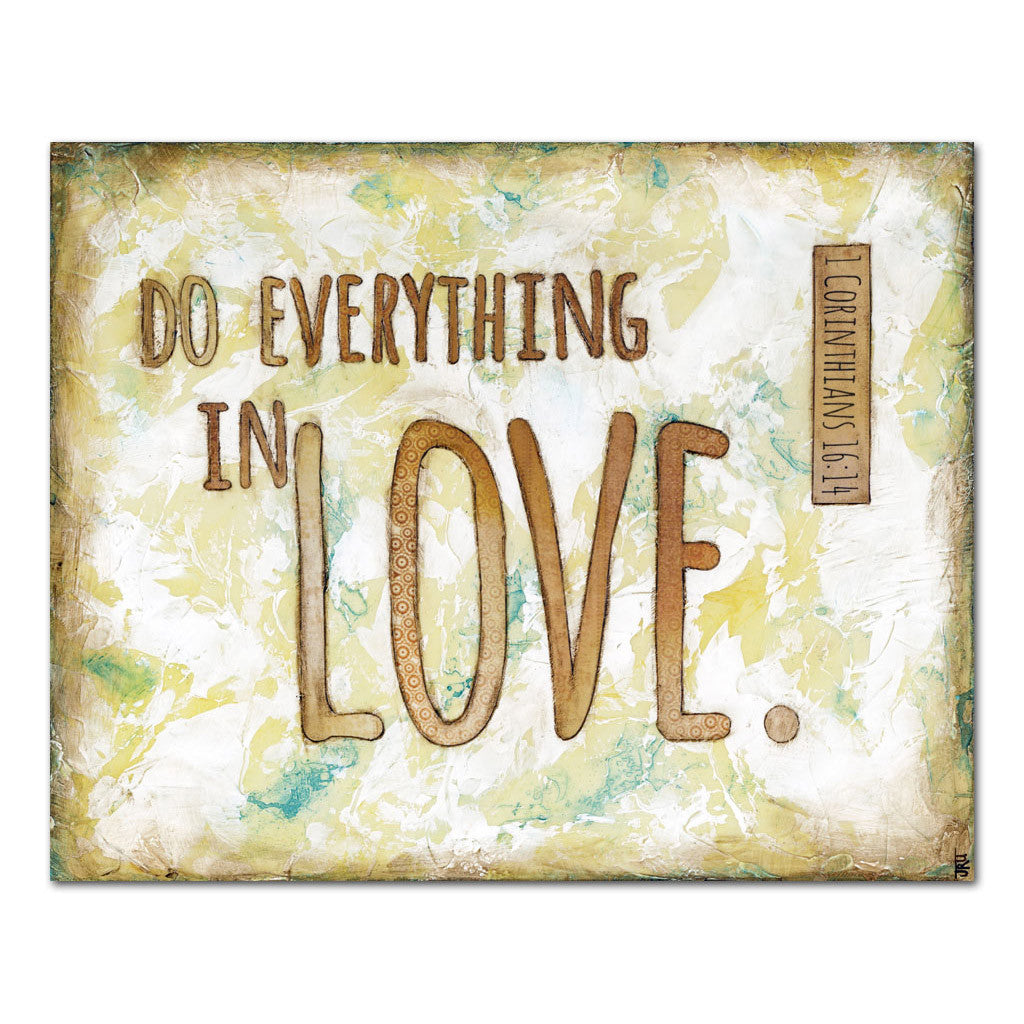 do everything in love scripture art