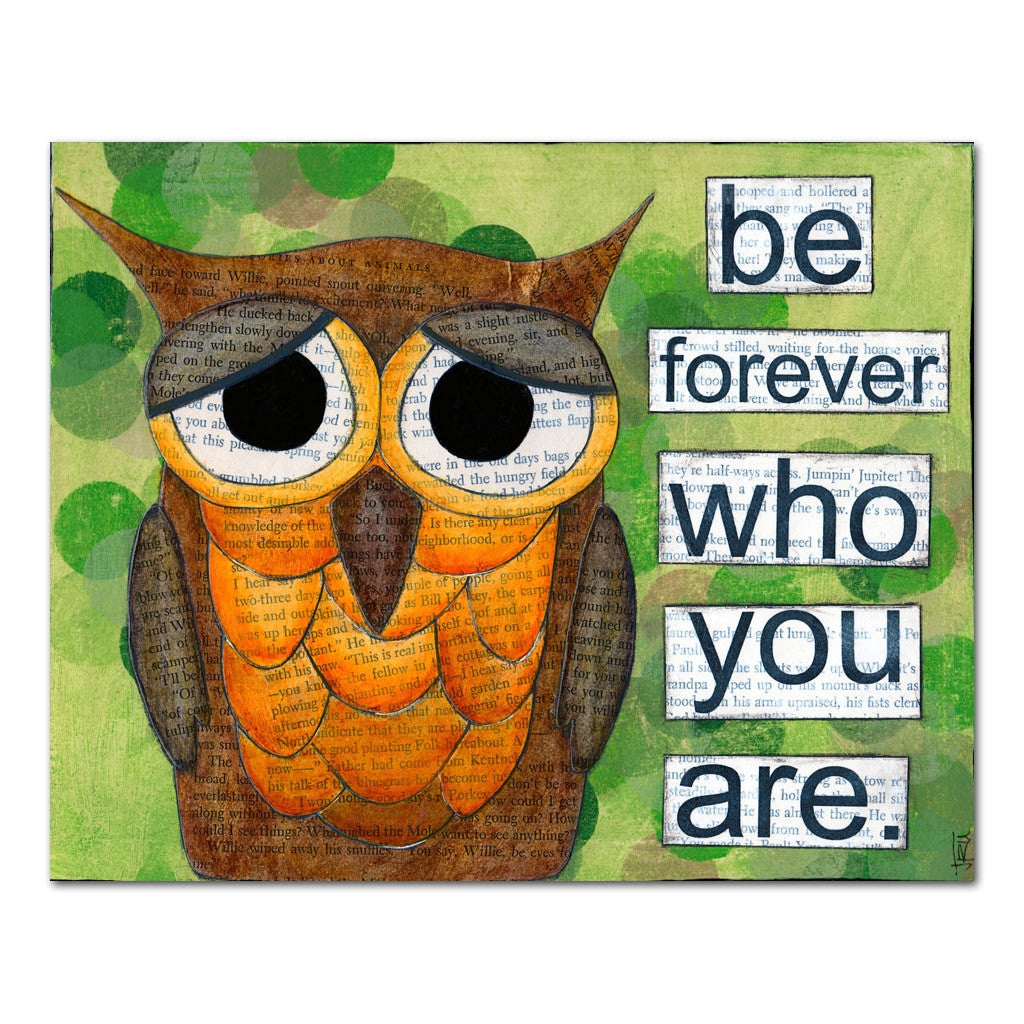 be who you are owl art