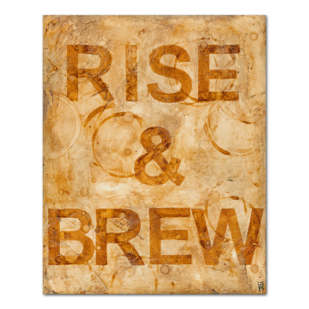 rise and brew coffe art