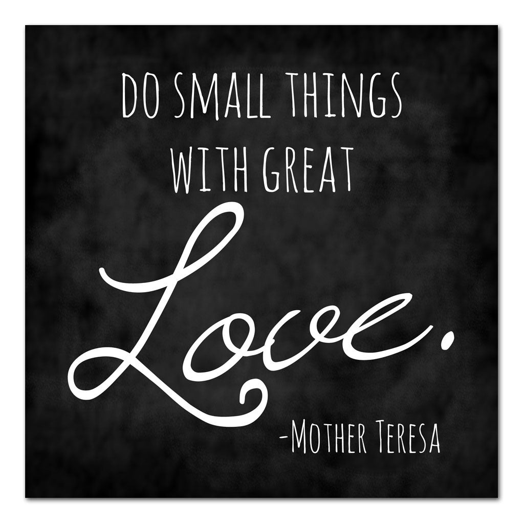 small things with great love mother teresa quote art