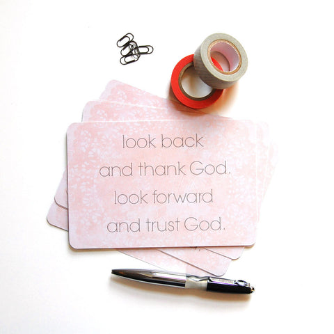 thank God trust God postcards